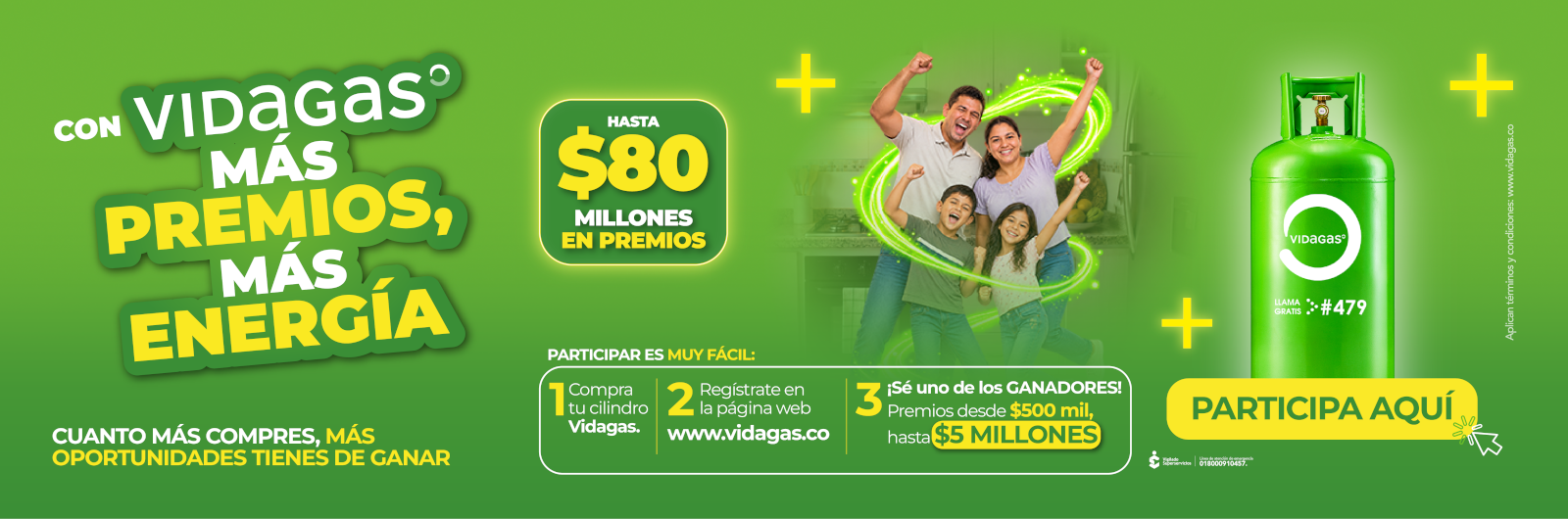 Más premios, más energía con Vidagas